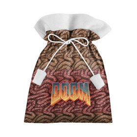 Подарочный 3D мешок с принтом Doom (щупальца) в Тюмени, 100% полиэстер | Размер: 29*39 см | извилины | мозги | осьминог