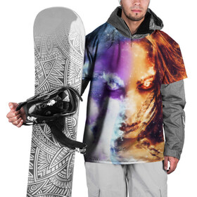 Накидка на куртку 3D с принтом Две стихии в Тюмени, 100% полиэстер |  | Тематика изображения на принте: 