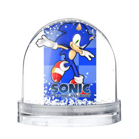 Снежный шар с принтом Sonic The-Hedgehog в Тюмени, Пластик | Изображение внутри шара печатается на глянцевой фотобумаге с двух сторон | sega sonic