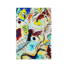 Обложка для паспорта матовая кожа с принтом Ample в Тюмени, натуральная матовая кожа | размер 19,3 х 13,7 см; прозрачные пластиковые крепления | Тематика изображения на принте: new | живопись | кандинский | краска | прикольные | рисунок