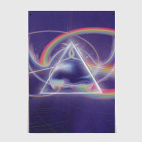 Постер с принтом Pink Floyd в Тюмени, 100% бумага
 | бумага, плотность 150 мг. Матовая, но за счет высокого коэффициента гладкости имеет небольшой блеск и дает на свету блики, но в отличии от глянцевой бумаги не покрыта лаком | pink floyd