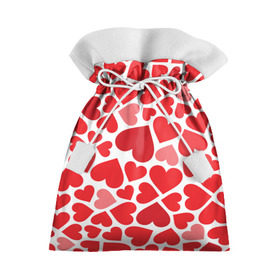 Подарочный 3D мешок с принтом Сердечки в Тюмени, 100% полиэстер | Размер: 29*39 см | Тематика изображения на принте: девушка | любовь | сердечко | сердце