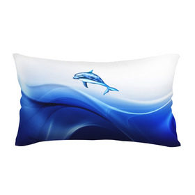 Подушка 3D антистресс с принтом Дельфин в Тюмени, наволочка — 100% полиэстер, наполнитель — вспененный полистирол | состоит из подушки и наволочки на молнии | дельфин | море | рыбка