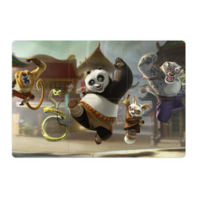 Магнитный плакат 3Х2 с принтом Кунг Фу панда в Тюмени, Полимерный материал с магнитным слоем | 6 деталей размером 9*9 см | кунг фу панда | мультфильмы