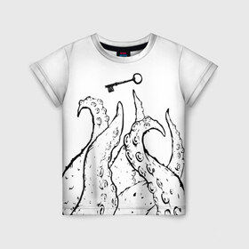 Детская футболка 3D с принтом Octopus в Тюмени, 100% гипоаллергенный полиэфир | прямой крой, круглый вырез горловины, длина до линии бедер, чуть спущенное плечо, ткань немного тянется | 