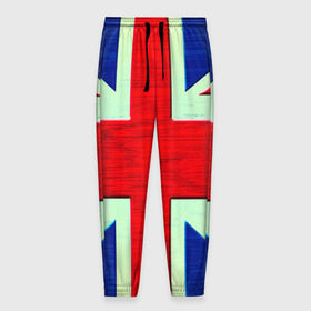 Мужские брюки 3D с принтом Англия в Тюмени, 100% полиэстер | манжеты по низу, эластичный пояс регулируется шнурком, по бокам два кармана без застежек, внутренняя часть кармана из мелкой сетки | англия | модные | популярные | прикольные | стена | флаг