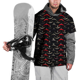 Накидка на куртку 3D с принтом Кольчуга в Тюмени, 100% полиэстер |  | Тематика изображения на принте: кольца | круги | металл | текстуры