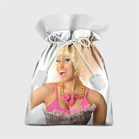 Подарочный 3D мешок с принтом Ники Минаж в Тюмени, 100% полиэстер | Размер: 29*39 см | Тематика изображения на принте: onika tanya maraj | автор исполнитель | актриса | американская | ники минаж | певица | рэпер | эпотаж