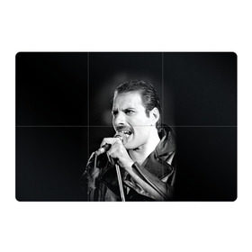 Магнитный плакат 3Х2 с принтом Фредди Меркьюри в Тюмени, Полимерный материал с магнитным слоем | 6 деталей размером 9*9 см | freddie mercury | queen. | автор песен | британский | вокалист | певец | рок группа | фредди меркьюри