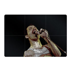 Магнитный плакат 3Х2 с принтом Фредди Меркьюри в Тюмени, Полимерный материал с магнитным слоем | 6 деталей размером 9*9 см | freddie mercury | queen. | автор песен | британский | вокалист | певец | рок группа | фредди меркьюри