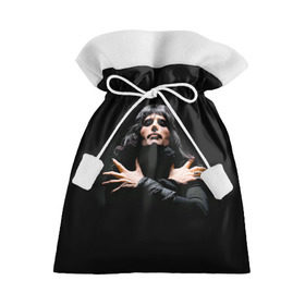 Подарочный 3D мешок с принтом Фредди Меркьюри в Тюмени, 100% полиэстер | Размер: 29*39 см | Тематика изображения на принте: freddie mercury | queen. | автор песен | британский | вокалист | певец | рок группа | фредди меркьюри