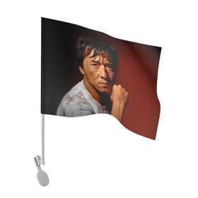 Флаг для автомобиля с принтом Джеки Чан в Тюмени, 100% полиэстер | Размер: 30*21 см | jackie chan | актёр | американский | боевых сцен | гонконгский | джеки чан | каскадёр | кинорежиссёр | китайский | мастер боевых искусств | певец | постановщик трюков | продюсер | сценарист | филантроп