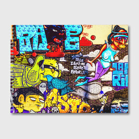 Альбом для рисования с принтом Граффити в Тюмени, 100% бумага
 | матовая бумага, плотность 200 мг. | арт | город | стена