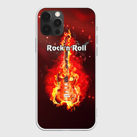 Чехол для iPhone 12 Pro Max с принтом RocknRoll в Тюмени, Силикон |  | Тематика изображения на принте: rocknroll | гитара | музыка | рок