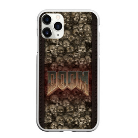 Чехол для iPhone 11 Pro матовый с принтом Doom classik 2 в Тюмени, Силикон |  | заклепки | метал | череп