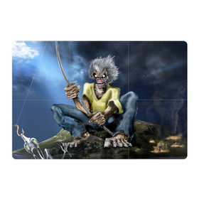 Магнитный плакат 3Х2 с принтом FISHING в Тюмени, Полимерный материал с магнитным слоем | 6 деталей размером 9*9 см | iron maiden | rock | рок | череп