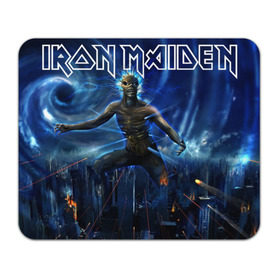 Коврик прямоугольный с принтом Iron Maiden в Тюмени, натуральный каучук | размер 230 х 185 мм; запечатка лицевой стороны | iron maiden | rock | рок | череп