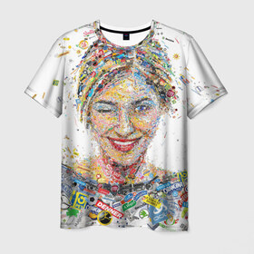 Мужская футболка 3D с принтом brands в Тюмени, 100% полиэфир | прямой крой, круглый вырез горловины, длина до линии бедер | brands | девушка | прикольное | разное