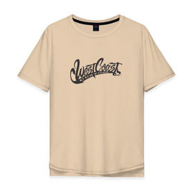 Мужская футболка хлопок Oversize с принтом West Coast Customs в Тюмени, 100% хлопок | свободный крой, круглый ворот, “спинка” длиннее передней части | 2pac | gangsta | rap | snoop | tupac | вэст | запад | рэп