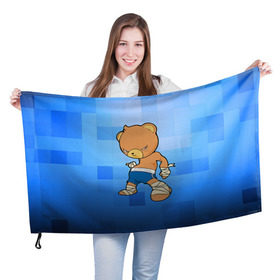 Флаг 3D с принтом Muay thai 2 в Тюмени, 100% полиэстер | плотность ткани — 95 г/м2, размер — 67 х 109 см. Принт наносится с одной стороны | muay thai