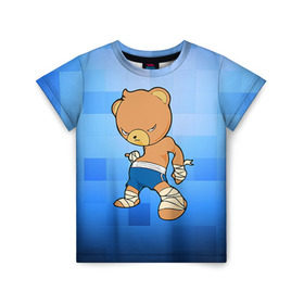 Детская футболка 3D с принтом Muay thai 2 в Тюмени, 100% гипоаллергенный полиэфир | прямой крой, круглый вырез горловины, длина до линии бедер, чуть спущенное плечо, ткань немного тянется | Тематика изображения на принте: muay thai