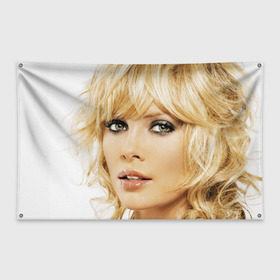 Флаг-баннер с принтом Шарлиз Терон в Тюмени, 100% полиэстер | размер 67 х 109 см, плотность ткани — 95 г/м2; по краям флага есть четыре люверса для крепления | charlize theron | американская | киноактриса | модель | шарлиз терон