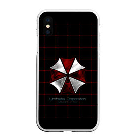 Чехол для iPhone XS Max матовый с принтом Umbrella Corporation - 2 в Тюмени, Силикон | Область печати: задняя сторона чехла, без боковых панелей | resident evil | зомби