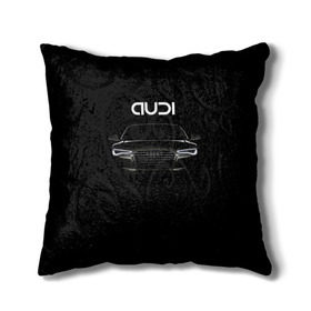 Подушка 3D с принтом AUDI в Тюмени, наволочка – 100% полиэстер, наполнитель – холлофайбер (легкий наполнитель, не вызывает аллергию). | состоит из подушки и наволочки. Наволочка на молнии, легко снимается для стирки | audi | авто | автомобиль | ауди