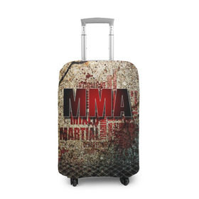 Чехол для чемодана 3D с принтом MMA в Тюмени, 86% полиэфир, 14% спандекс | двустороннее нанесение принта, прорези для ручек и колес | judo | mma | ufc | борьба | единоборства