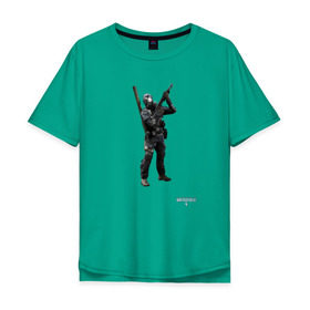 Мужская футболка хлопок Oversize с принтом Инженер 2 в Тюмени, 100% хлопок | свободный крой, круглый ворот, “спинка” длиннее передней части | battlefield | engineer | батлфилд | инженер | солдат