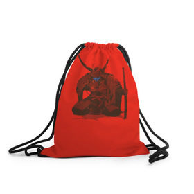 Рюкзак-мешок 3D с принтом Ронин в Тюмени, 100% полиэстер | плотность ткани — 200 г/м2, размер — 35 х 45 см; лямки — толстые шнурки, застежка на шнуровке, без карманов и подкладки | ронин | самурай | япония