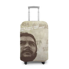 Чехол для чемодана 3D с принтом Че Гевара в Тюмени, 86% полиэфир, 14% спандекс | двустороннее нанесение принта, прорези для ручек и колес | о.м.с.к. | че | че гевара