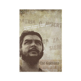 Обложка для паспорта матовая кожа с принтом Че Гевара в Тюмени, натуральная матовая кожа | размер 19,3 х 13,7 см; прозрачные пластиковые крепления | о.м.с.к. | че | че гевара