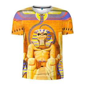Мужская футболка 3D спортивная с принтом Iron maiden 3 в Тюмени, 100% полиэстер с улучшенными характеристиками | приталенный силуэт, круглая горловина, широкие плечи, сужается к линии бедра | айран мейден | айран мэйден | айрон мейден | айрон мэйден | айрон мэйдэн | байк