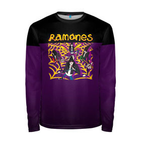 Мужской лонгслив 3D с принтом Ramones 4 в Тюмени, 100% полиэстер | длинные рукава, круглый вырез горловины, полуприлегающий силуэт | joey ramone | punk | джоуи рамон | панк | рамонез | рамонес