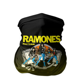 Бандана-труба 3D с принтом Ramones 6 в Тюмени, 100% полиэстер, ткань с особыми свойствами — Activecool | плотность 150‒180 г/м2; хорошо тянется, но сохраняет форму | 