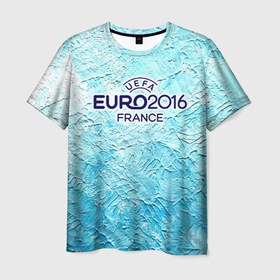 Мужская футболка 3D с принтом Евро 2016 3 в Тюмени, 100% полиэфир | прямой крой, круглый вырез горловины, длина до линии бедер | 
