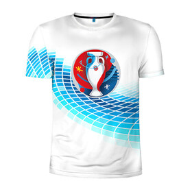 Мужская футболка 3D спортивная с принтом Евро 2016 4 в Тюмени, 100% полиэстер с улучшенными характеристиками | приталенный силуэт, круглая горловина, широкие плечи, сужается к линии бедра | 