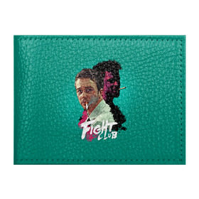 Обложка для студенческого билета с принтом FIGHT CLUB в Тюмени, натуральная кожа | Размер: 11*8 см; Печать на всей внешней стороне | fight club | бойцовский клуб | бредд питт | питт
