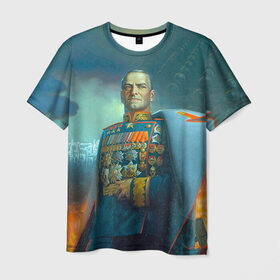 Мужская футболка 3D с принтом Жуков в Тюмени, 100% полиэфир | прямой крой, круглый вырез горловины, длина до линии бедер | 9 мая | великая отечественная | великая отечественная война | вов | день победы | жуков | маршал | победа
