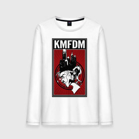 Мужской лонгслив хлопок с принтом KMFDM 2013 в Тюмени, 100% хлопок |  | industrial | город | крик