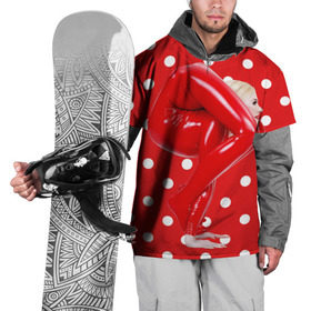Накидка на куртку 3D с принтом Гибкость в Тюмени, 100% полиэстер |  | Тематика изображения на принте: белый | германия | гибкость | горошек | девушка | красный | латекс | юлия гюнтель
