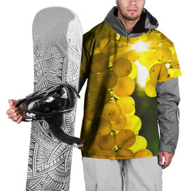 Накидка на куртку 3D с принтом Виноград в Тюмени, 100% полиэстер |  | виноград | виноградник | лоза | лучи | солнце | ягоды