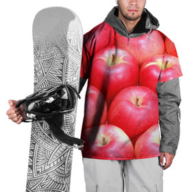 Накидка на куртку 3D с принтом Яблоки в Тюмени, 100% полиэстер |  | Тематика изображения на принте: красные | плоды | уражай | фрукты | яблоки
