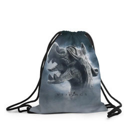 Рюкзак-мешок 3D с принтом Викинги в Тюмени, 100% полиэстер | плотность ткани — 200 г/м2, размер — 35 х 45 см; лямки — толстые шнурки, застежка на шнуровке, без карманов и подкладки | vikings | викинги