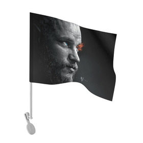 Флаг для автомобиля с принтом Викинги в Тюмени, 100% полиэстер | Размер: 30*21 см | vikings | викинги
