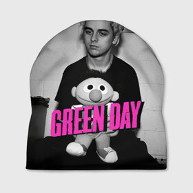 Шапка 3D с принтом Green Day в Тюмени, 100% полиэстер | универсальный размер, печать по всей поверхности изделия | green day | грин дей | зеленый день
