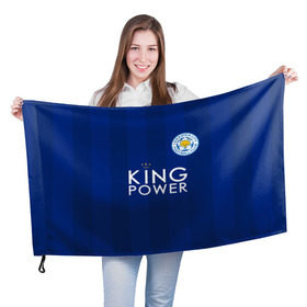 Флаг 3D с принтом Лестер Сити Leicester Vardy 9 в Тюмени, 100% полиэстер | плотность ткани — 95 г/м2, размер — 67 х 109 см. Принт наносится с одной стороны | euro 2016 | leicester | lester | vardy