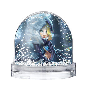 Снежный шар с принтом Crystal Maiden в Тюмени, Пластик | Изображение внутри шара печатается на глянцевой фотобумаге с двух сторон | crystal | dota | dota 2 | maiden | дота | дотан | кристал | кристалка | мейден | раки