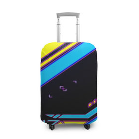 Чехол для чемодана 3D с принтом Assimov cky в Тюмени, 86% полиэфир, 14% спандекс | двустороннее нанесение принта, прорези для ручек и колес | asiimov | counter strike | cs | game | go | sky | игры